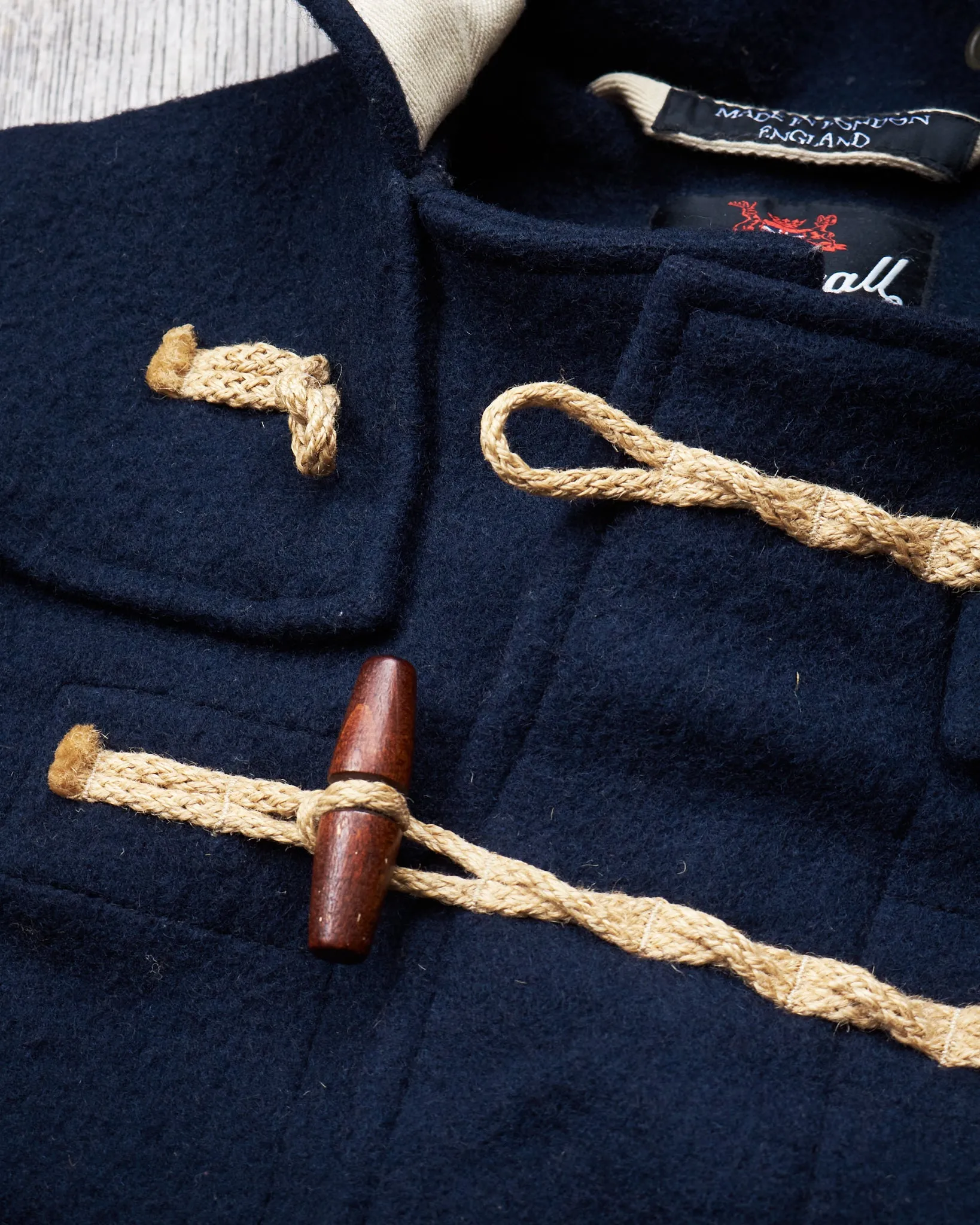 Second Hand Gloverall Wool Duffle Coat Navy Size US 36 / EU 46