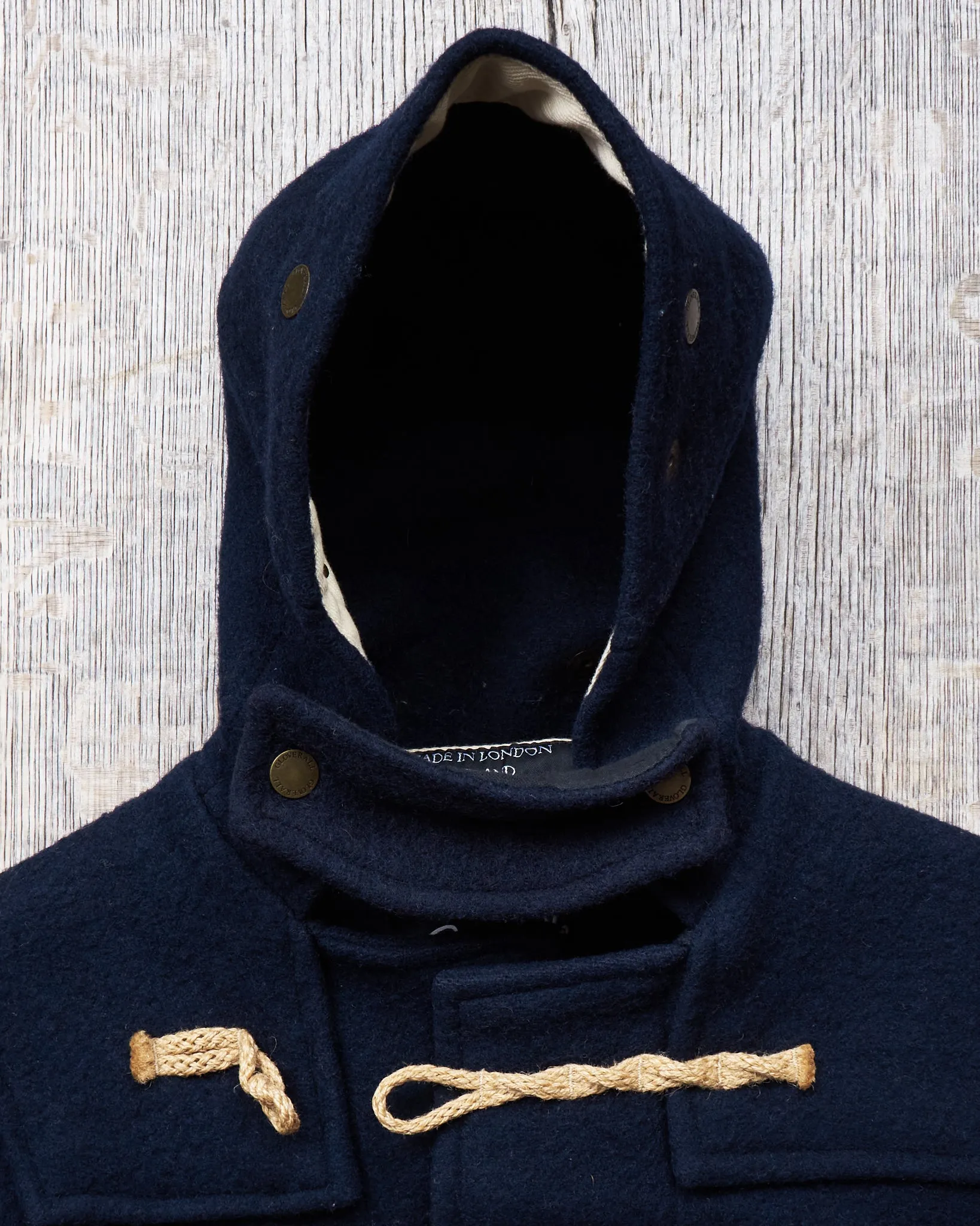 Second Hand Gloverall Wool Duffle Coat Navy Size US 36 / EU 46