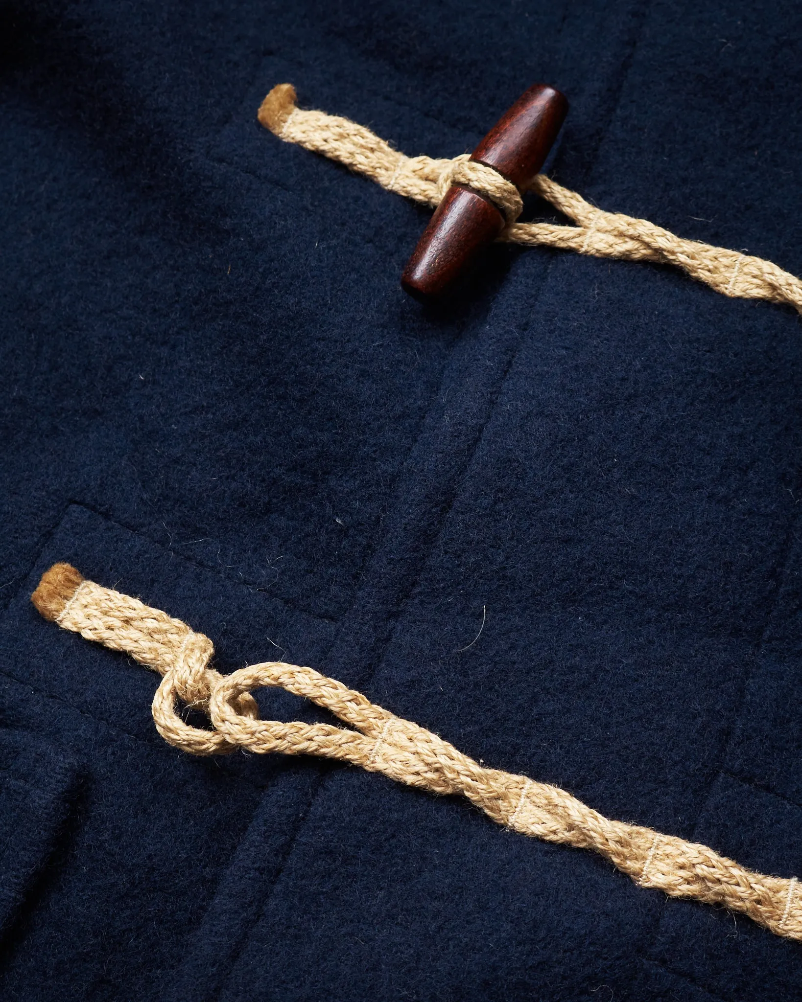 Second Hand Gloverall Wool Duffle Coat Navy Size US 36 / EU 46