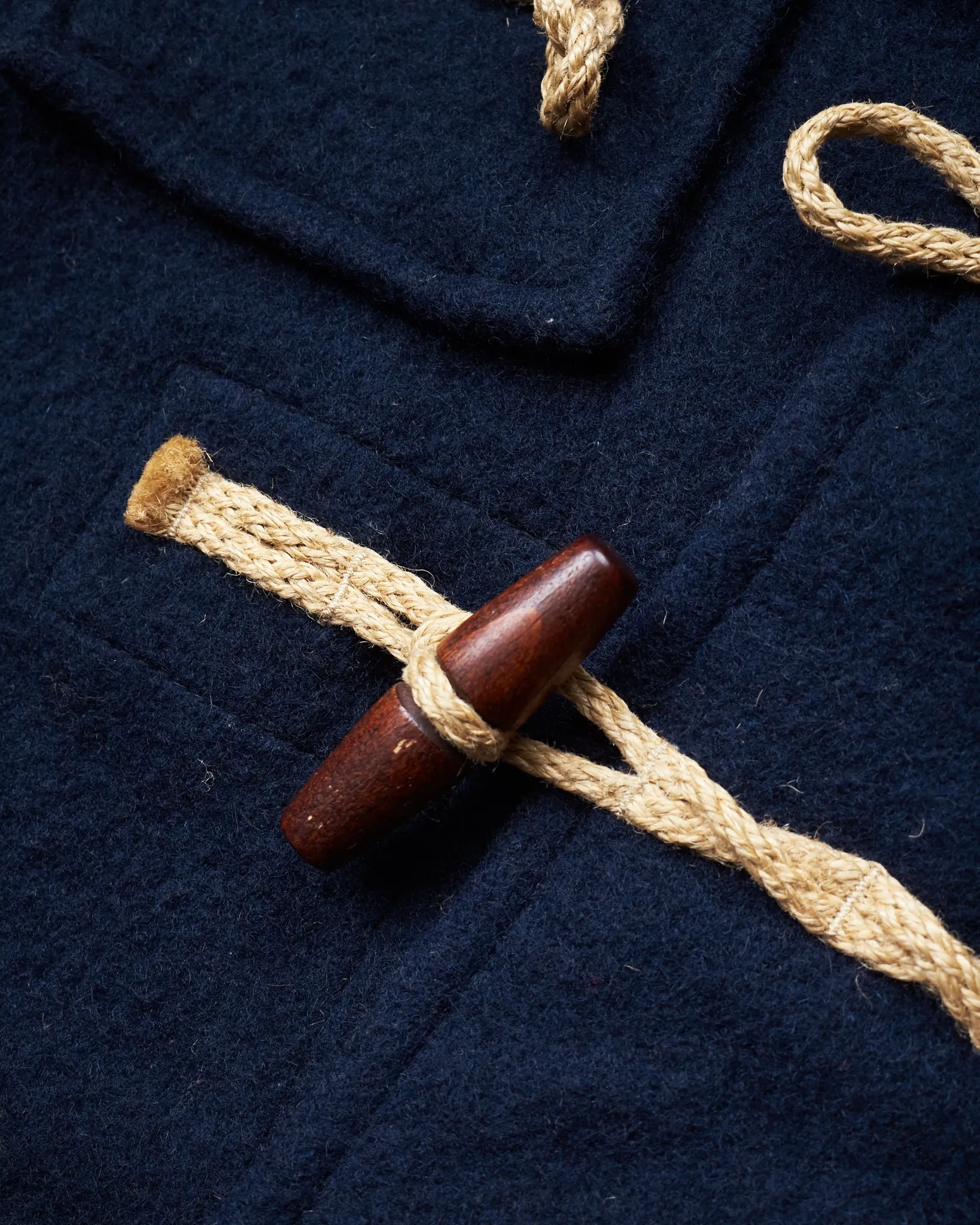 Second Hand Gloverall Wool Duffle Coat Navy Size US 36 / EU 46