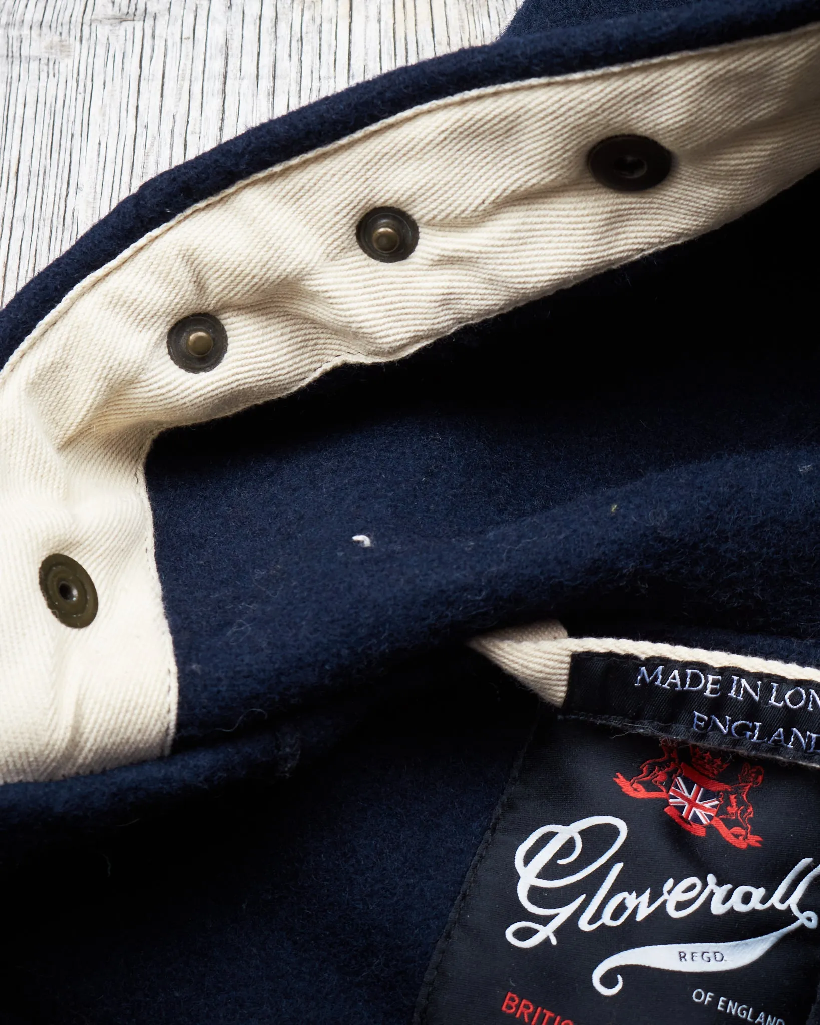 Second Hand Gloverall Wool Duffle Coat Navy Size US 36 / EU 46