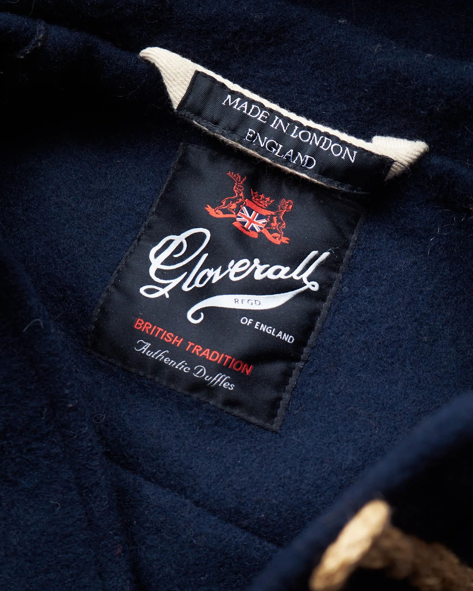 Second Hand Gloverall Wool Duffle Coat Navy Size US 36 / EU 46