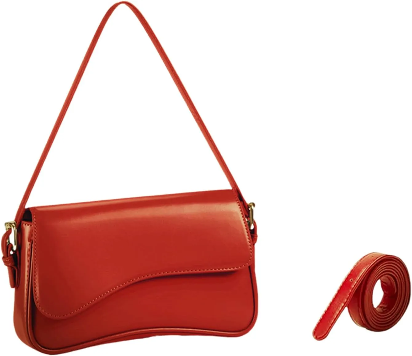 Shoulder Bag for women,Waterproof PU Clutch Purses Handbag with 2 Detachable Strap Crossbody Bags for Travel/Shopping