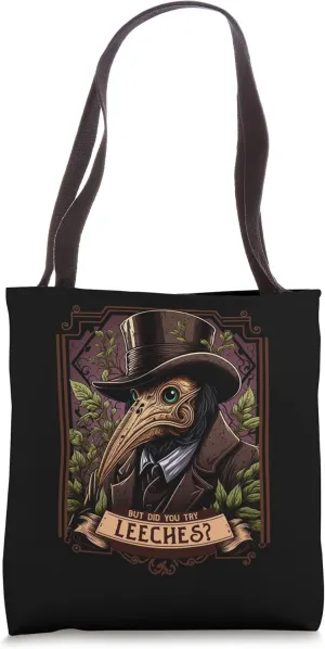 The Leech-Bearing Plague Doctor - Middle Ages Medical Retro Tote Bag