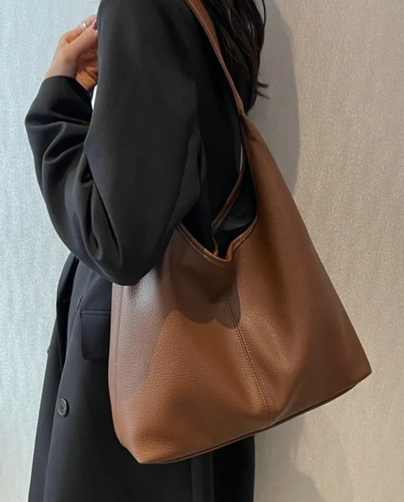 Tote Bag for Women Vegan Leather Shoulder Bags Large Satchel and Purse 2 Piece Handbag Dating Work Shopping