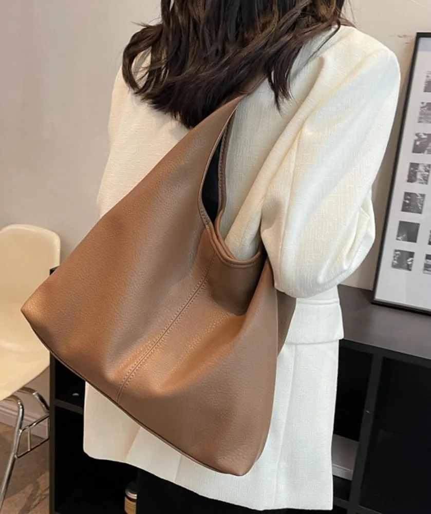 Tote Bag for Women Vegan Leather Shoulder Bags Large Satchel and Purse 2 Piece Handbag Dating Work Shopping