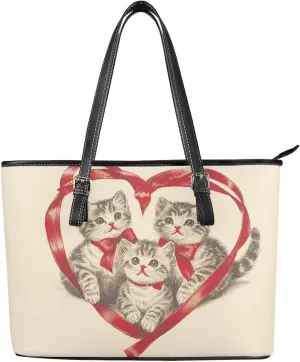 Tote Purse Bags Lightweight Oversized Womens PU Leather Top Handle Satchel Handbags with Zipper Pockets