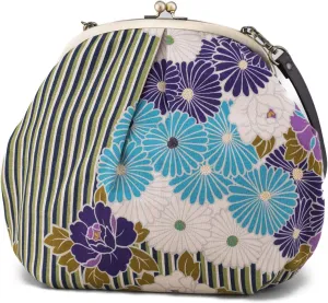 Vintage Kiss Lock Purses and Handbags Crossbody Bag/Made in Japan Japanese Bag Evening Clutch Buckle Purse Shoulder Bag