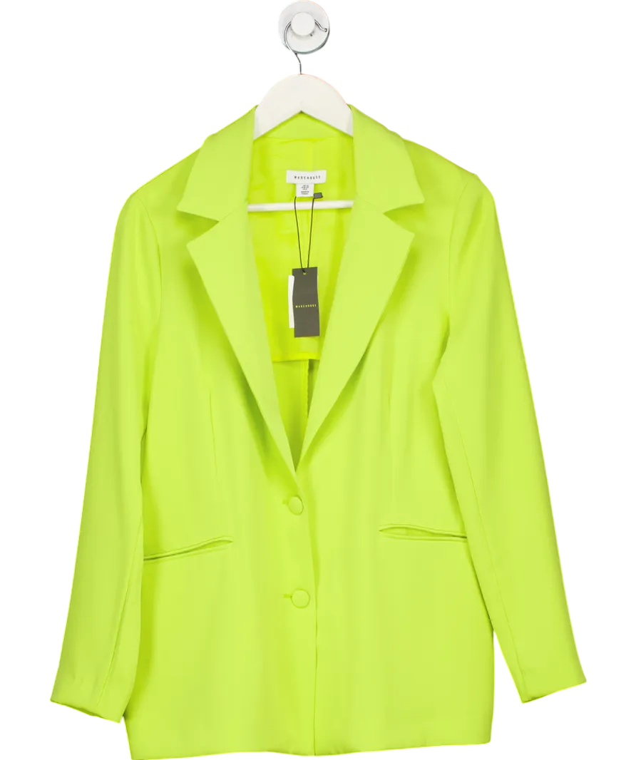 Warehouse Green Fluid Single Breasted Blazer UK 10