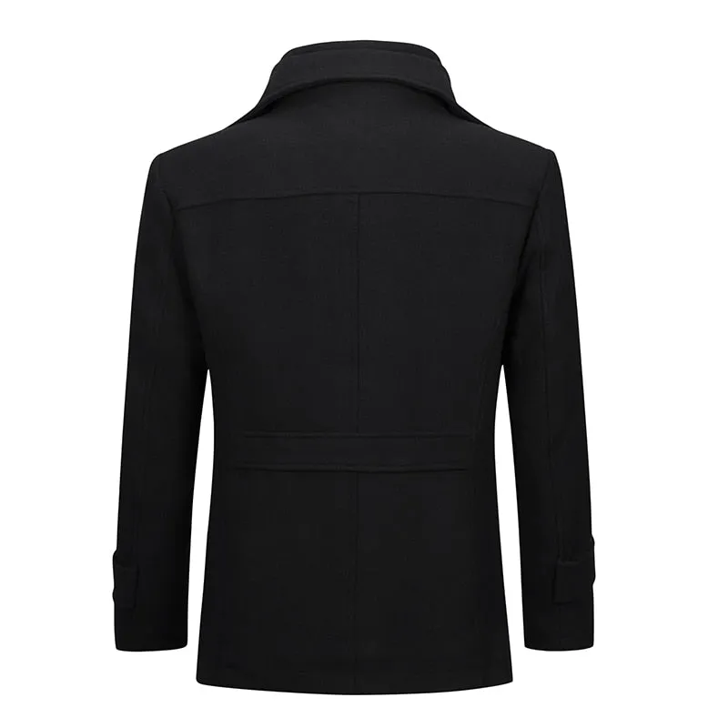 West Louis Double Collar Single Breasted Coat
