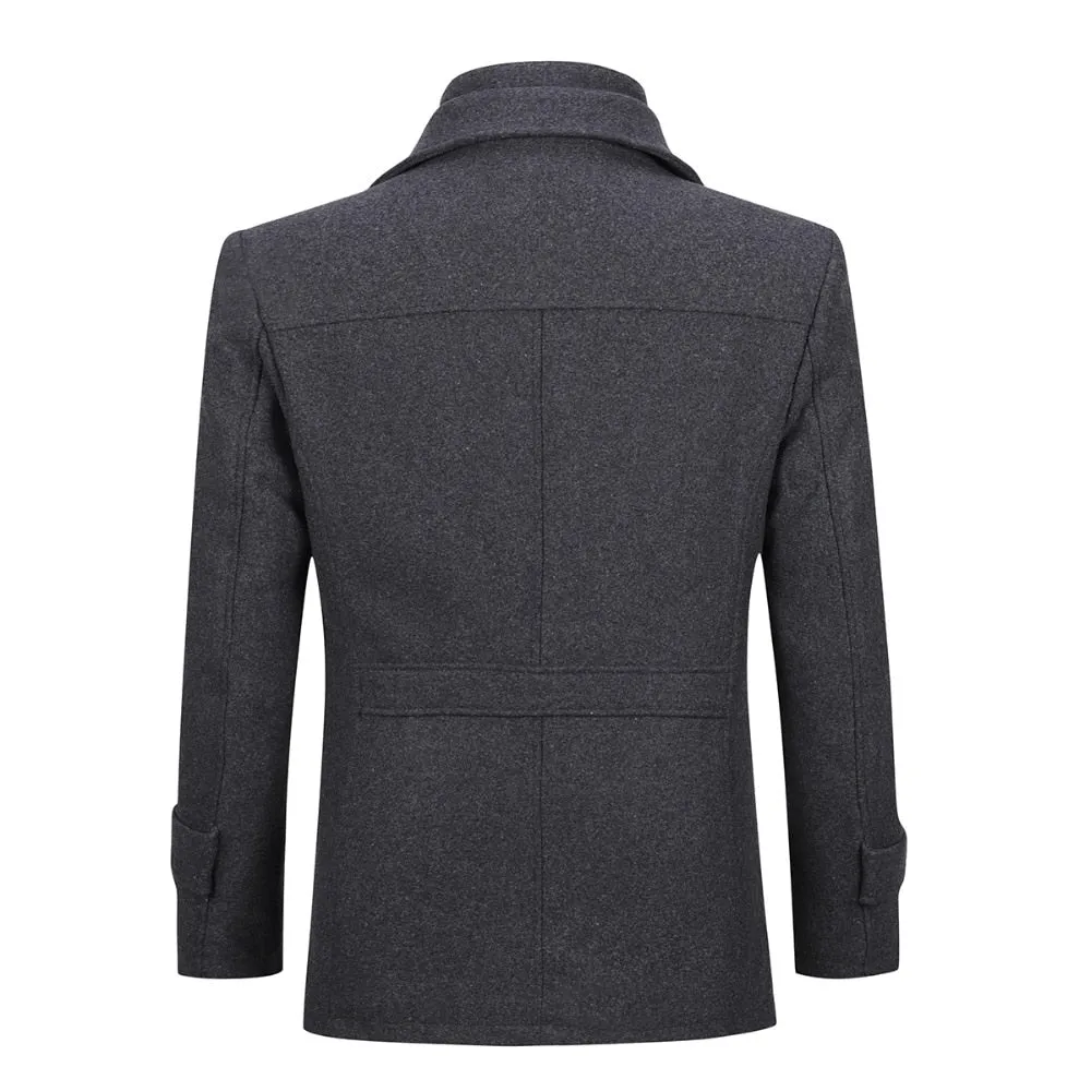 West Louis Double Collar Single Breasted Coat