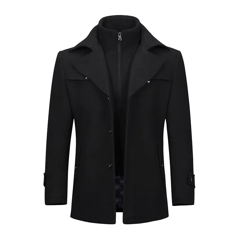 West Louis Double Collar Single Breasted Coat