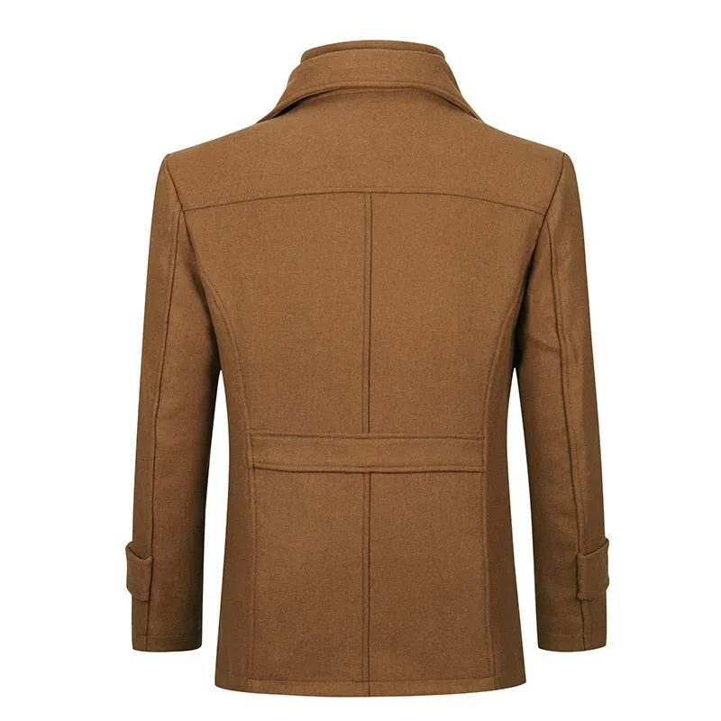 West Louis Double Collar Single Breasted Coat