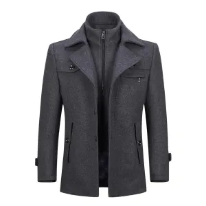West Louis Double Collar Single Breasted Coat