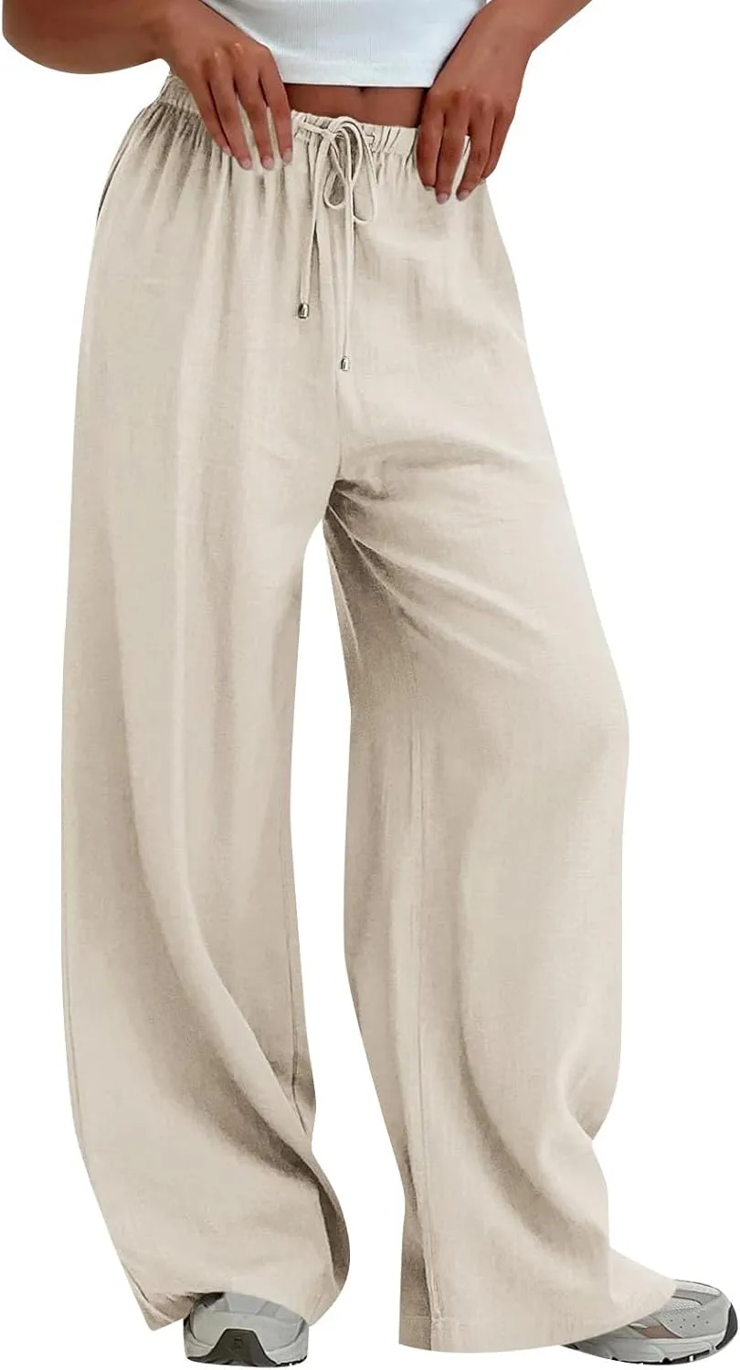 Wide Leg Pants for Women, Straight Leg Pants Baggy Wide High Waisted