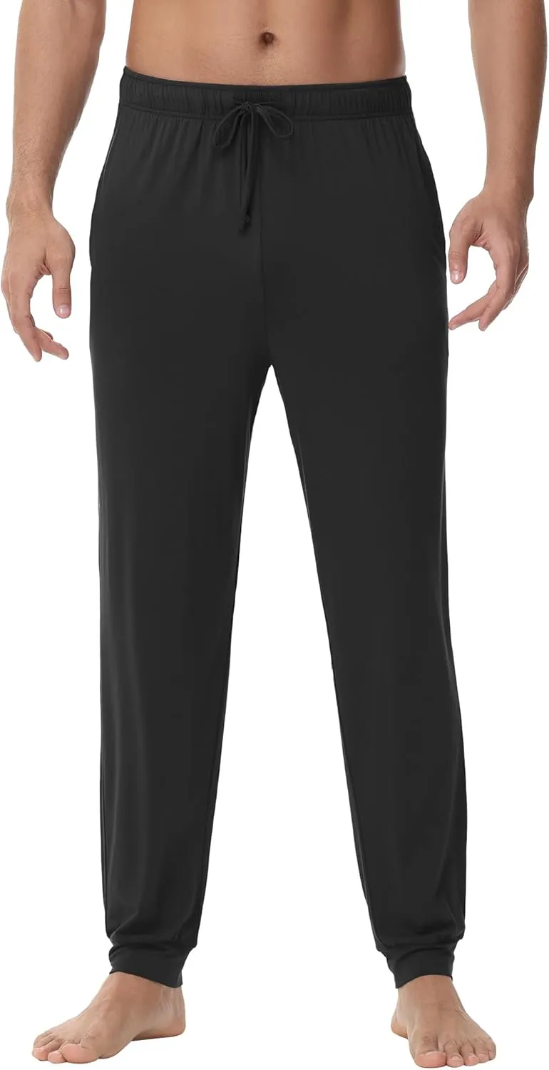 WiWi Men' s Pajama Pants Sports Bottoms Sleep Pant with Pockets-Viscose from Bamboo S-XXL