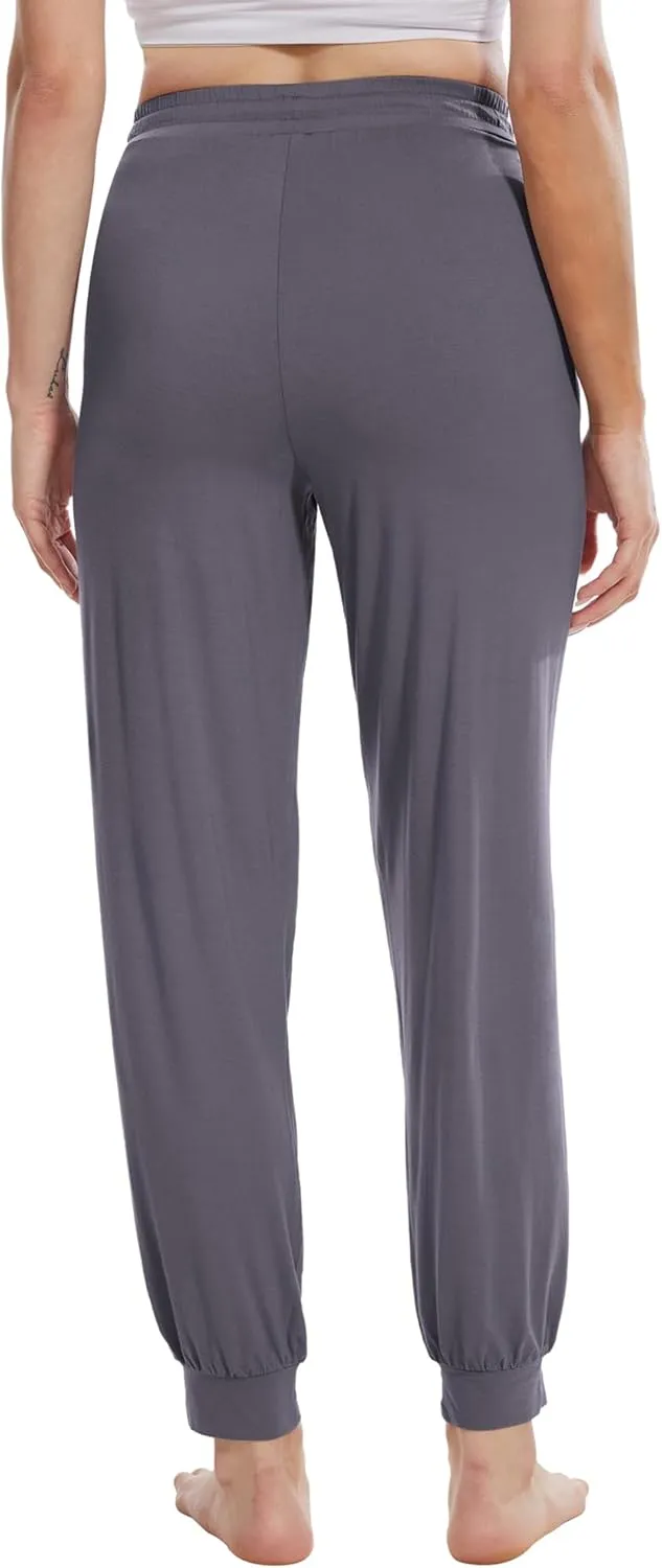 WiWi Pajama Pants for Women Viscose from Bamboo Lounge Bottoms with Pocket Sweatpants Joggers Night Pant S-XXL