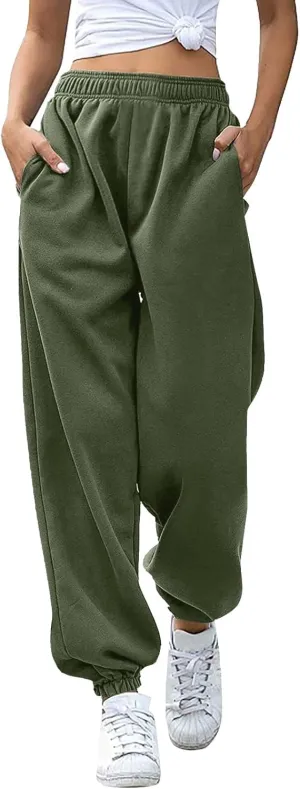 Women Linen Blend Summer Printed Pant Trousers Elastic Waist Lounge Pants Slim-Fit Palazzo Lounge Pants Beach