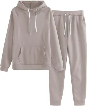 Womens 2 Piece Outfits Long Sleeve V Neck Oversized Plus Jogger Sweatsuit Sets Tracksuits