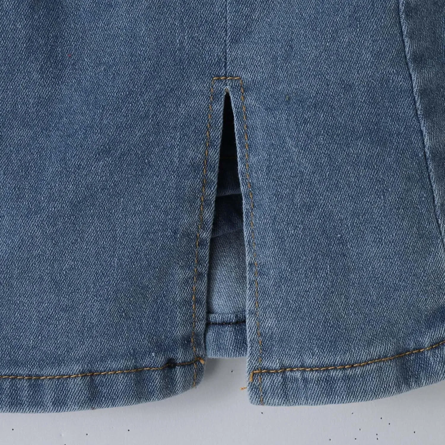 Womens Jeans High Waisted Skirt Side Slit with High Waisted Jean Shorts Stretchy