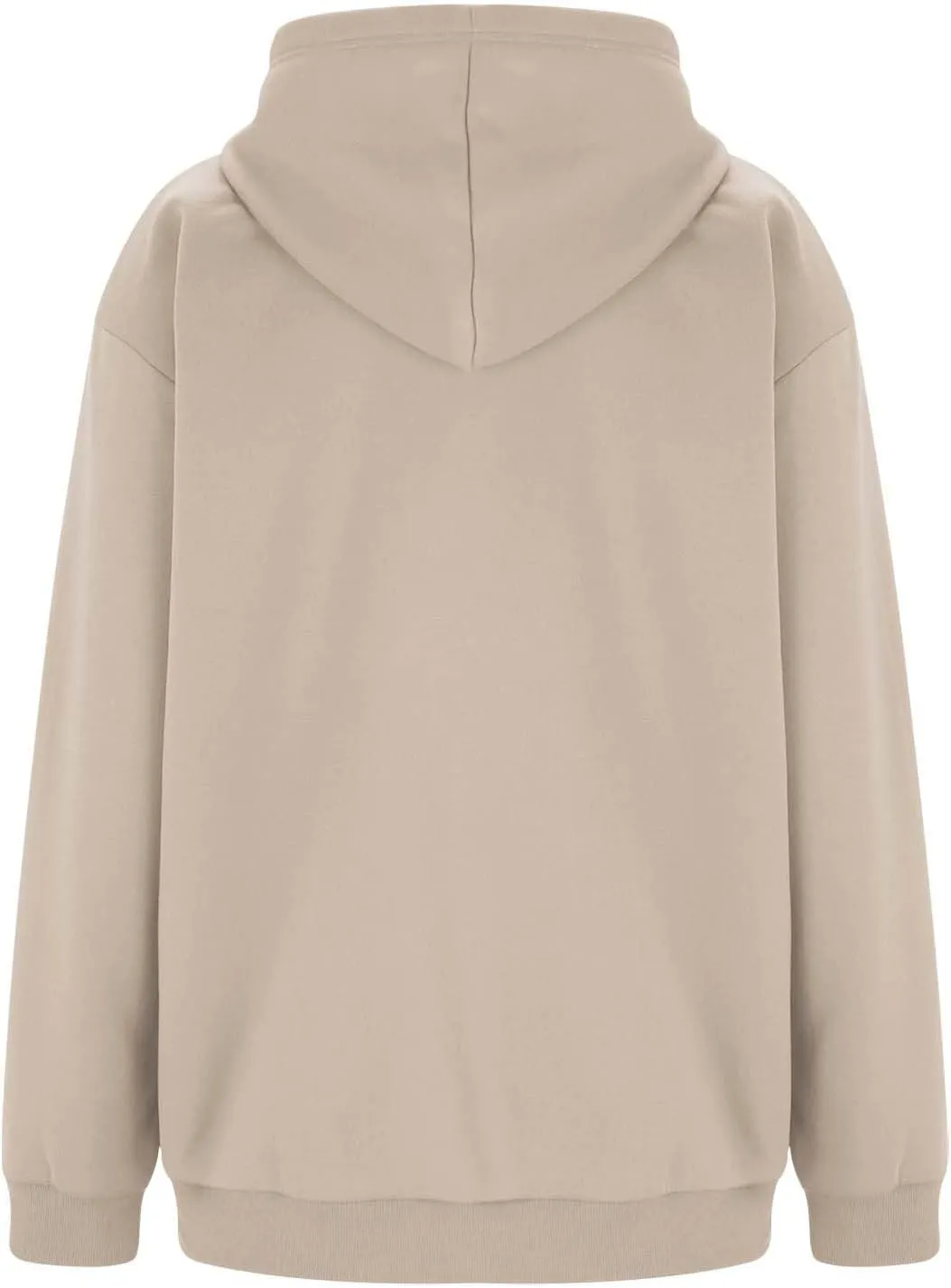 Women's Long Sleeve Hoodie Full Zip Up Hooded Sweatshirts Solid Pockets Jacket Trendy Daily Party Shacket for Women