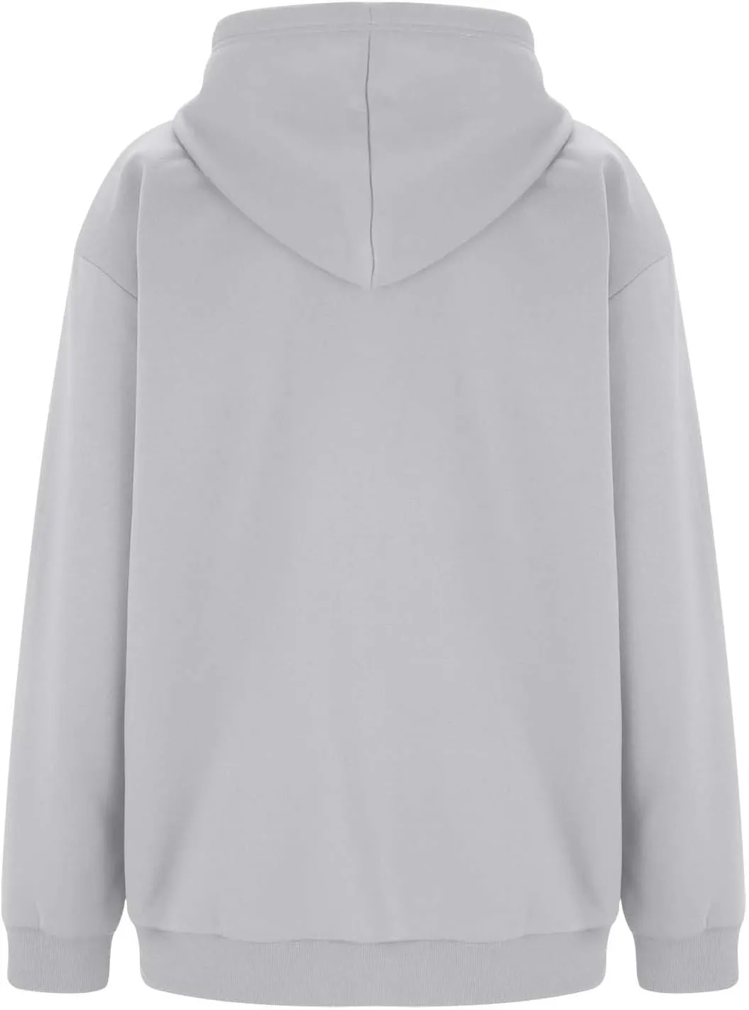 Women's Long Sleeve Hoodie Full Zip Up Hooded Sweatshirts Solid Pockets Jacket Trendy Daily Party Shacket for Women