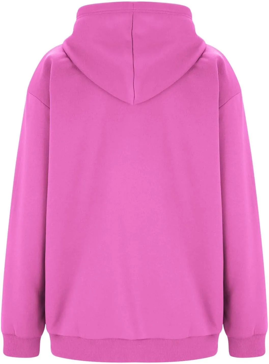 Women's Long Sleeve Hoodie Full Zip Up Hooded Sweatshirts Solid Pockets Jacket Trendy Daily Party Shacket for Women