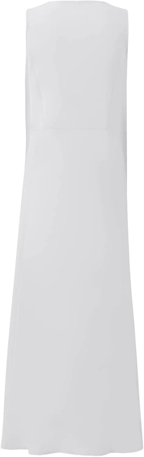 Womens Maxi Dresses Summer Casual Print Boho Cotton Linen Sundress with Pockets Loose Flowy Swing Vacation Long Dress