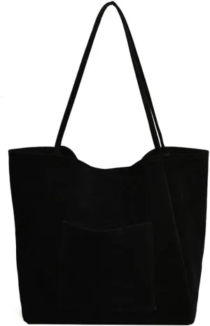 Women's Retro Large Tote Bags Leather Slouchy Bag Hobo Handbag Suede Purse PU Bag Work Office Handbag 2024