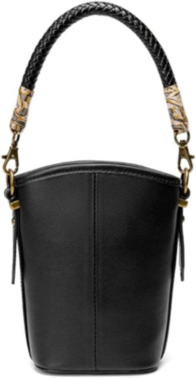 Womens' Shoulder Bag Female Leather Bucket Bag Ladies Single Shoulder Crossbody Handbag Punk Shoulder Bag