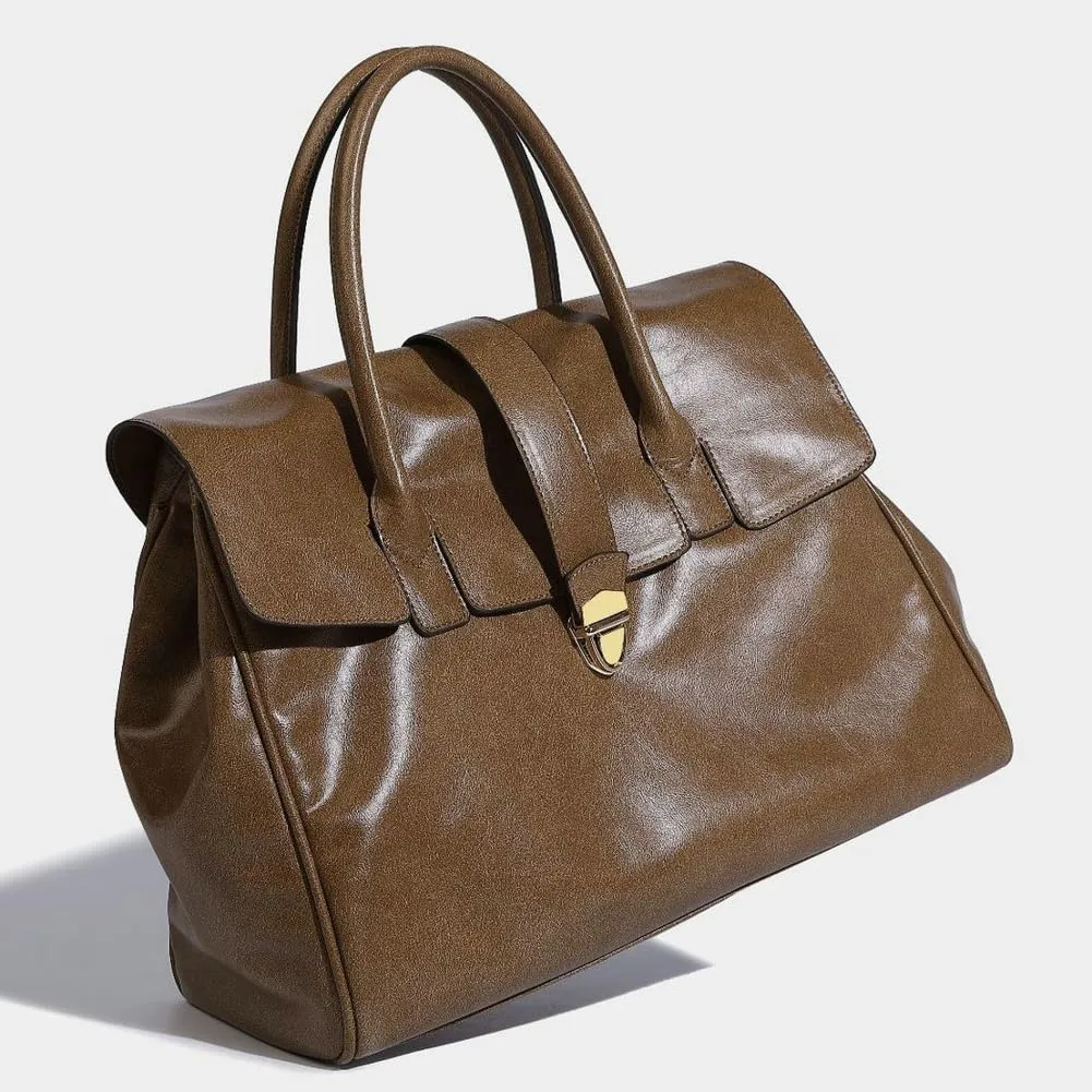 Women's Top Handle Bag Small Tote Bag Underarm Vegan Leather Handbag Purse Shoulder Satchel Bag Work Travel Dating