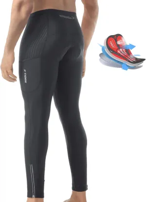 X-TIGER Men's Bike Pants 5D Gel Padded Cycling Tights Leggings Outdoor Riding Mountain Road Bicycle Trousers
