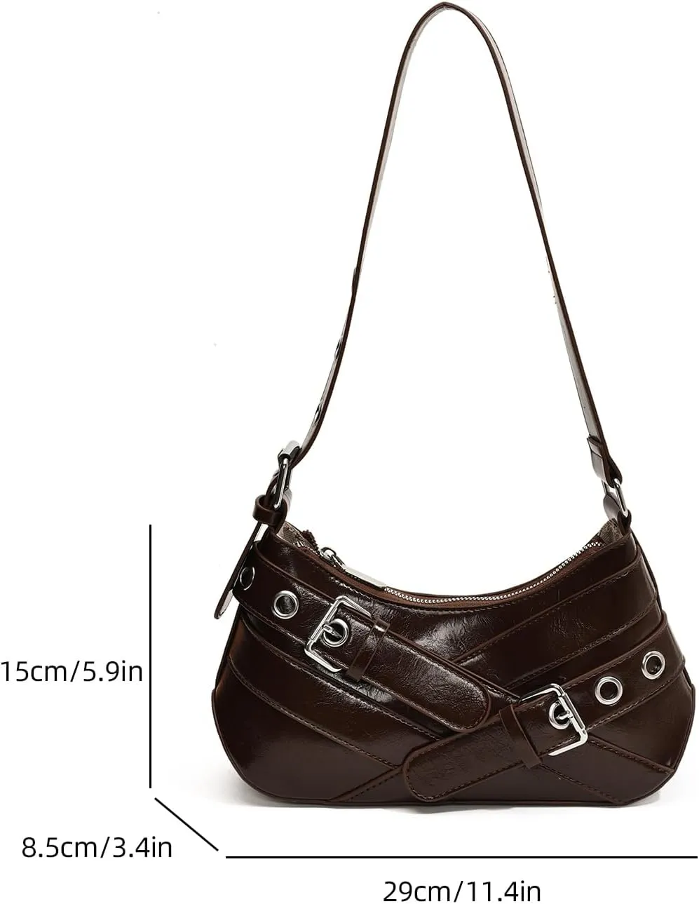 YFGBCX Red Purse for Women Small Shoulder Bag Y2K Trendy Leather Handbag Hobo