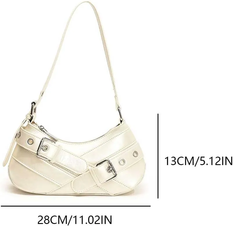 YFGBCX Red Purse for Women Small Shoulder Bag Y2K Trendy Leather Handbag Hobo