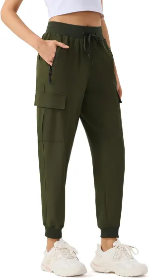 ZENGVEE Women's Quick Dry Hiking Cargo Pants with 5 Pockets Lightweight Athletic Travel Outdoor Joggers Casual Track Pants